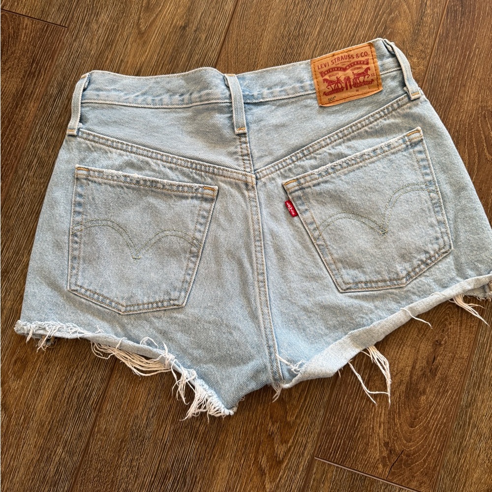 Levi’s premium Black and Light Blue Denim Shorts 3 pair - Picture 13 of 14